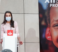 Su Majestad la Reina durante su intervención