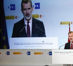 Su Majestad el Rey durante su intervención
