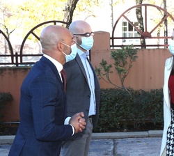 Su Majestad la Reina recibida por el director del Real Patronato sobre Discapacidad y director general de Políticas de Discapacidad, Jesús Celada