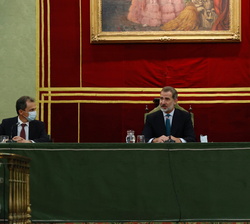 Intervención de Su Majestad el Rey en la entrega de la “Medalla Echegaray” a Mariano Barbacid en la RAC