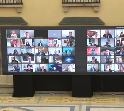 Conexión telemática con cerca de un centenar de miembros no patronos de la Fundación Cotec