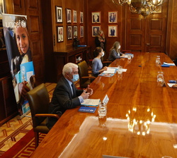 ​Vista general de la reunión de trabajo con UNICEF