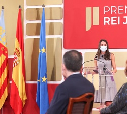 La Reina durante su intervención