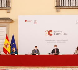 Don Felipe preside la XXXI sesión ordinaria del Patronato de la Fundación Carolina