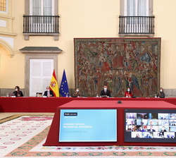 Inicio de la XXIII Reunión del Patronato de la Funación Princesa de Girona presidida por SS.MM los Reyes y SS.AA.RR la Princesa de Asturias y la Infan