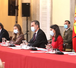 SS.MM. los Reyes y SS.AA.RR la Princesa de Asturias y la Infanta Doña Sofía presiden la XXIII Reunión de la Fundación Princesa de Girona