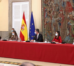 Su Alteza Real la Princesa de Asturias y de Girona interviene en la XXIII Reunión del Patronato de la Fundación Princesa de Girona en presencia de SS.