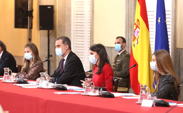 SS.MM. los Reyes y SS.AA.RR la Princesa de Asturias y la Infanta Doña Sofía presiden la XXIII Reunión de la Fundación Princesa de Girona
