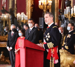 Palabras de Su Majestad el Rey en la festividad de la Epifanía con motivo de la celebración de la Pascua Militar