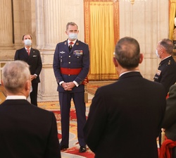 Don Felipe durante la audiencia