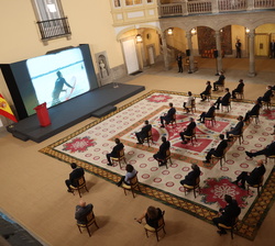 Vista general del encuentro de Su Majestad el Rey con el consejo ejecutivo de la Organización Mundial del Turismo (OMT)