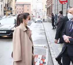Su Majestad la Reina recibe el saludo del ministro de Ciencia e Innovación, Pedro Duque