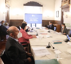 Doña Letizia durante la reunión del Consejo Estratégico Mujer e Ingeniería