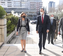 Su Majestad el Rey a su llegada a la sede del Ministerio de Industria, Comercio y Turismo