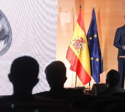Don Felipe en un momento de su intervención en la entrega de los Premios Nacionales Industria Conectada 4.0
