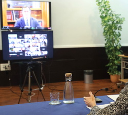 Intervención de Doña Leticia en la reunión de trabajo del patronato de la FAD