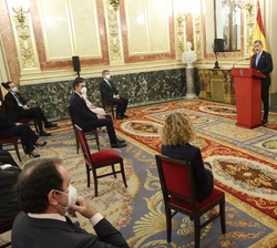 Vista general del Salón de Pasos Perdidos durante la intervención de Don Felipe