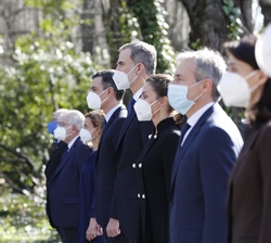 Sus Majestades los Reyes en el Acto de Estado de Reconocimiento y Memoria a todas las Víctimas del Terrorismo