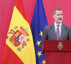 Su Majestad el Rey en su intevención