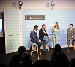 Desarrollo del acto de anuncio del premiado de la Fundación Princesa de Girona, en la categoría Empresa de la edición de 2021