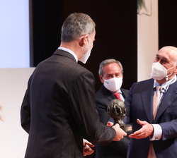 Su Majestad el Rey entrega el premio "Pyme por la Inclusión Laboral de Personas con Discapacidad" a Technology & Security Developments; 