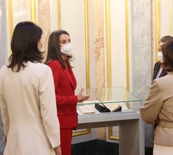 Doña Letizia durante la vista