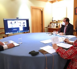 Videoconferencia de Su Majestad la Reina Doña Sofía con la Federación Española del Párkinson