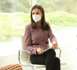 Doña Letizia en un momento de la conversación