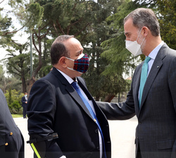 Su Majestad el Rey recibe al Presidente de la República de Guatemala, Alejandro Giammattei Falla
