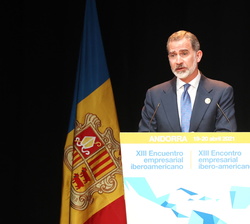 Su Majestad el Rey durante su intervención