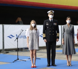 Sus Majestades los Reyes y sus hijas, Sus Altezas Reales la Princesa de Asturias y la Infanta Doña Sofía