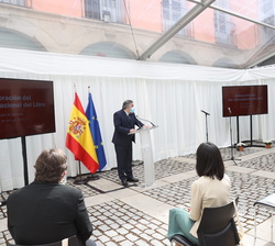 Intervención del Ministro de Cultura y Deporte en los actos con motivo del Dia Internancional del libro en Alcala de Henares presididos por Sus Majest