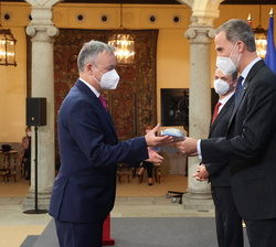 José Capmany, Premio Nacional de Investigación "Leonardo Torres Quevedo" en el área de Ingenierías de manos de Su Majestad el Rey