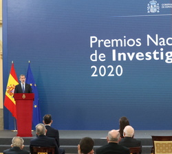 Palabras de Su Majestad el Rey en los Premios Nacionales de Investigación 2020