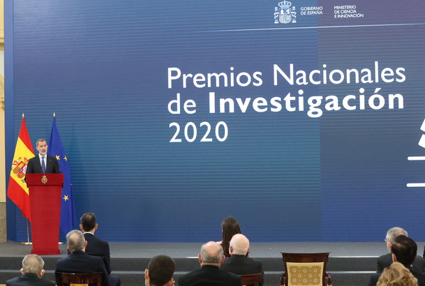 Palabras de Su Majestad el Rey en los Premios Nacionales de Investigación 2020