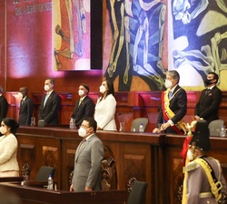 Vista general de la Asamblea Nacional durante la ceremonia