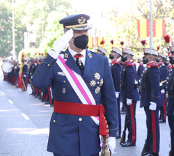 Su Majestad el Rey pasa revista a las tropas