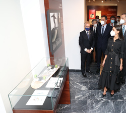 Don Felipe y Doña Letizia durante su visita