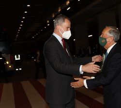 Don Felipe recibe al Presidente de la República Portuguesa