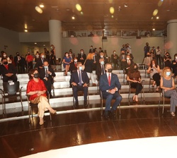 Don Felipe en el Anfiteatro Gabriela Mistral