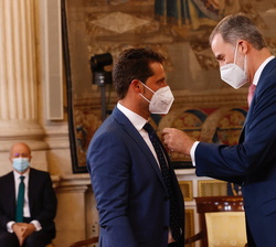 Su Majestad el Rey condecora con la Orden del Mérito Civil a Don David Lafuente Rico, agricultor de La Rioja