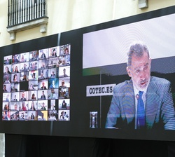 El Rey durante la reunión