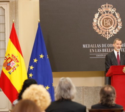 Su Majestad el Rey durante su intervención
