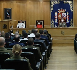 Clausura del XXII Curso de Estado Mayor de la Escuela Superior de las Fuerzas Armadas, presidido por Su Majestad el Rey
