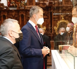 El Rey en la exposición “LUX” de la Fundación “Las edades del hombre”