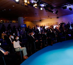 Don Felipe durante el desarrollo del acto de homenaje a la juez Ruth Bader Ginsburg