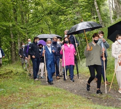 Los Reyes en el Camino de Santiago