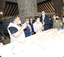 Don Felipe y Doña Letizia durante su visita
