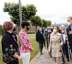Don Felipe y Doña Letizia durante su visita 