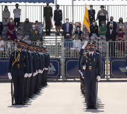 Vista de la formación durante el acto